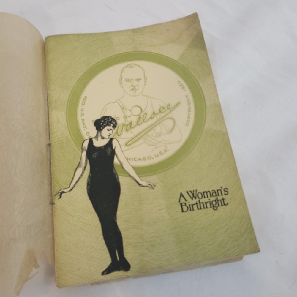 Spiderweb A Women's Birthright 1920s Antique Book Weightloss Beautiful Pamphlet